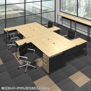 ワークデスク 多目的デスク ブラックフレーム ...の詳細画像2