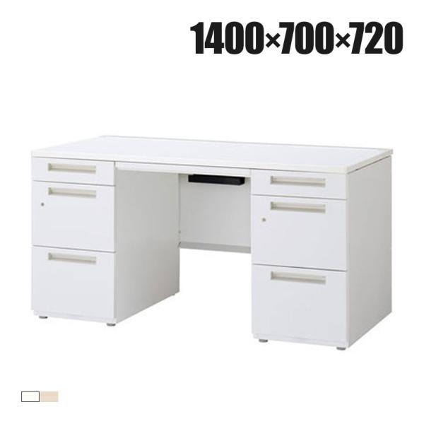 イナバ DUENA デュエナK ケースウェイカバー オフィスデスク スチール製 事務机 両袖机 セン...