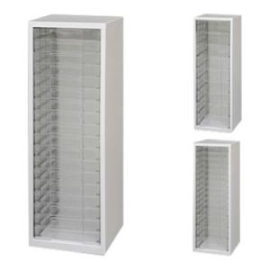 アイリスオーヤマ スチールフロアケース 選べる引出し段数 書類整理 ガタつき防止アジャスター仕様 グ...