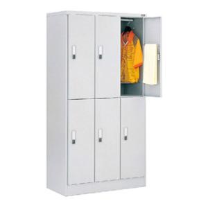 多人数ロッカー 収納 職場 オフィス６人用 シリンダー錠 幅900 × 奥行515 × 高さ1790...