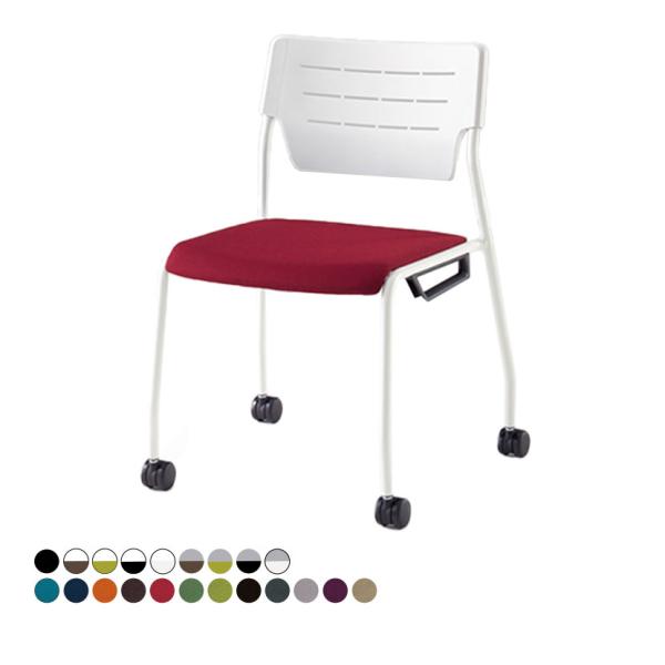 ITOKI(イトーキ) エレック 背パットなしタイプ 抗ウイルス キャスター付きチェア スタッキング...