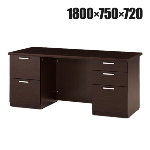 ITOKI(イトーキ) 役員家具 X11シリーズ 両袖机 鍵付き 引き出し ペントレイ 突板オークダ...