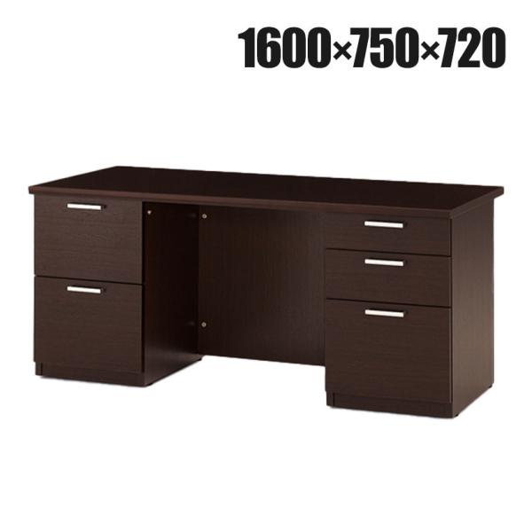 ITOKI イトーキ 役員家具 X11シリーズ 両袖机 鍵付き 引き出し ペントレイ付き 突板オーク...