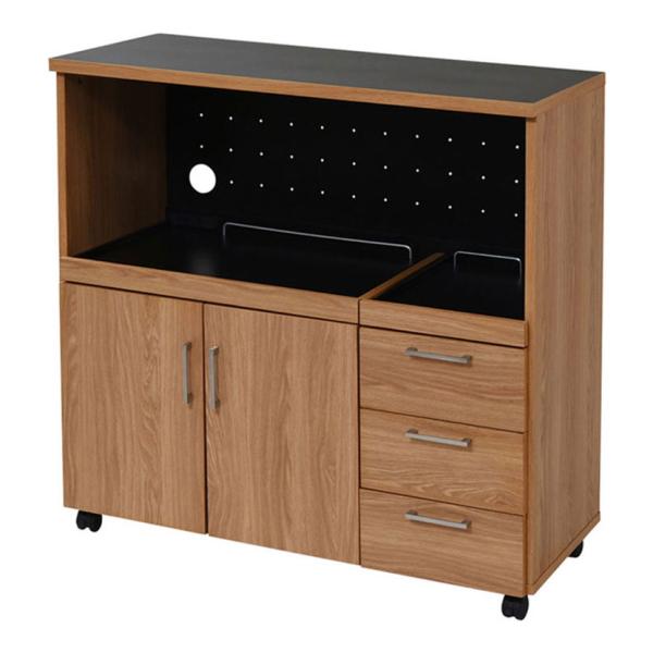 Keittio 北欧キッチンシリーズ キッチンカウンター キッチンボード レンジ収納 レンジ台 幅9...