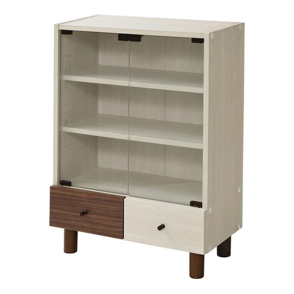 木製キャビネット すきま 隙間収納 家電収納 家電ラック 収納棚 コンパクト スリム ラック 扉付き...