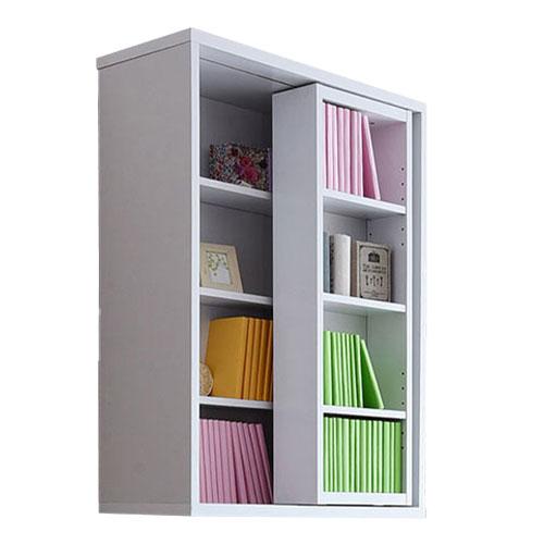 ディスプレイラック 6BOX 幅600mm スライド書棚 ロータイプ 本棚 木製 書棚 収納ラック ...