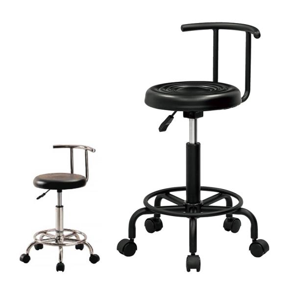 キャスターチェア ワークチェア バックレスト/フットレスト付き 座面昇降 幅340×奥行465×座面...