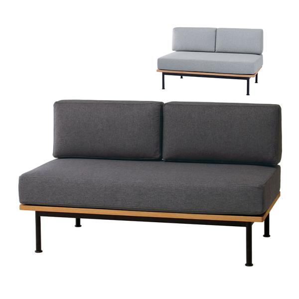 MASH Glam グラム 2Pソファ 2人掛け 手触りの良いファブリック リラックス 天然木(オー...