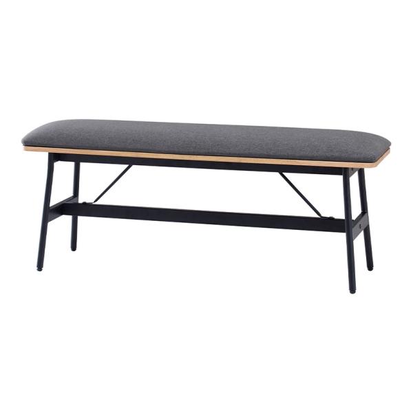 MASH Glam グラム ベンチ シンプル 細身 張地:ファブリック フレーム:スチール