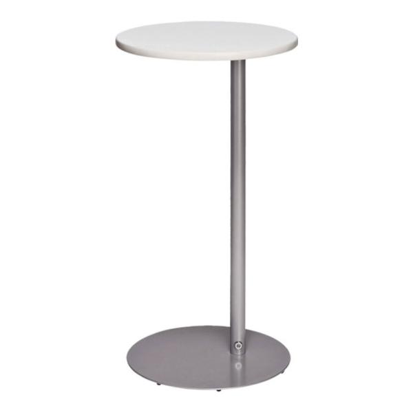 電話台 スチールパイプ1本支持脚 円形天板 直径450×高さ800mm