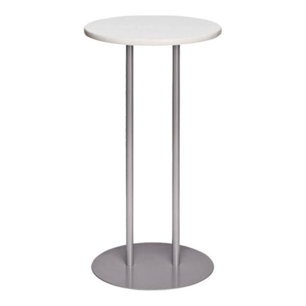 電話台 スチールパイプ2本支持脚 円形天板 直径450×高さ800mm