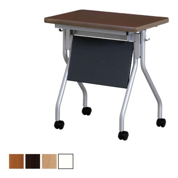 抗菌加工 抗ウイルス跳ね上げ式研修用デスク 幕板付き 抗ウイルス・抗菌天板採用 衛生的 清潔 幅65...
