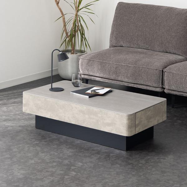 ローテーブル オーヴ ORV 収納 引き出し セラミック 大理石柄 座卓 センターテーブル モダン ...