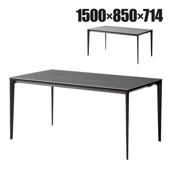 ダイニングテーブル オーヴ ORV セラミック スチール脚 耐熱 大理石調 コンセント付き テーブル...