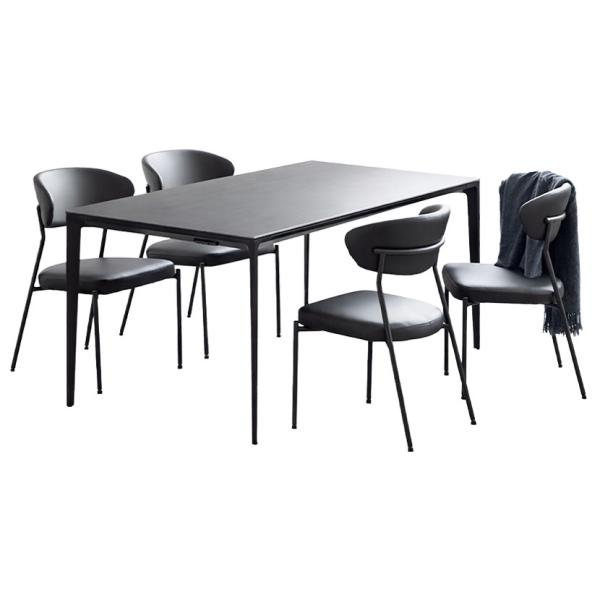 設置無料 4人用 セラミック ダイニングテーブルセット 3点(幅1500mm 食卓テーブル×1 食卓...