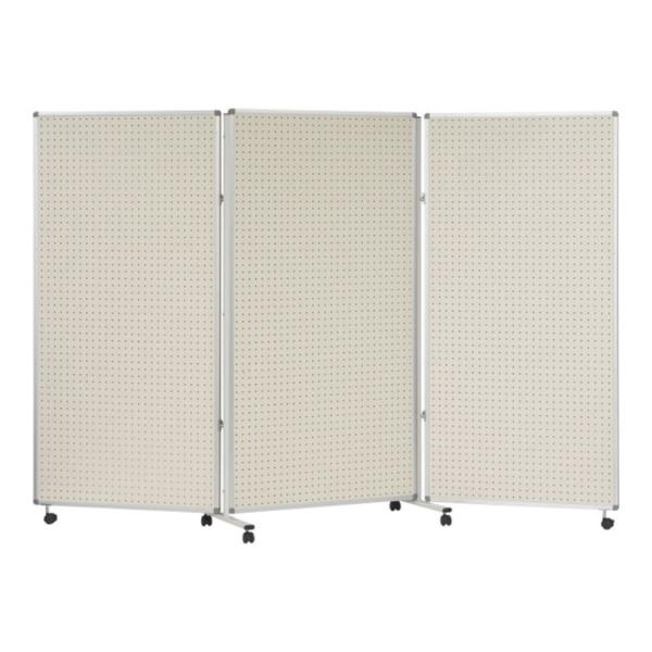 3連有孔ボードパネル 幅2662×奥行500×高さ1800mm コマイ(Comai)