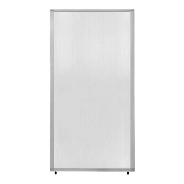 連結スクリーン ポリカ半透明 自立式 衝立 間仕切り 幅900×奥行25×高さ1752mm コマイ(...