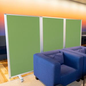 3連スクリーン ワイド キャスター付き 折りた...の詳細画像2