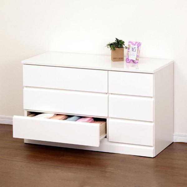 シャイン ローチェスト 収納 スライドレール 幅895×奥行400×高さ545mm