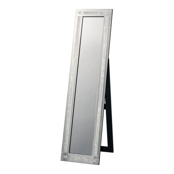 スタンドミラー 姿見 全身鏡 スタンディングミラー 2ライン 裏面塗装 置き鏡 MIRAYU 幅38...