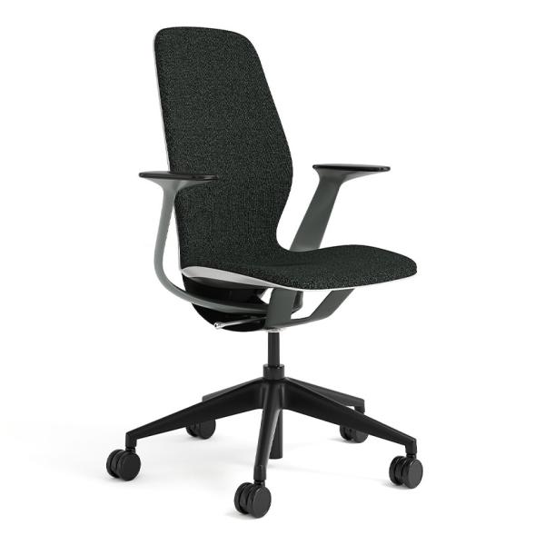 スチールケース シルク Steelcase SILQ オフィスチェア プラチナムソリッド/マール ニ...