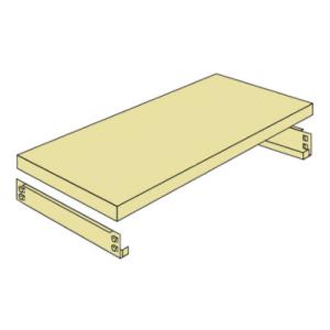 軽中量-200kg-追加棚板 棚受け付き/幅1200×奥行300mm/KT-KRS-SP1230