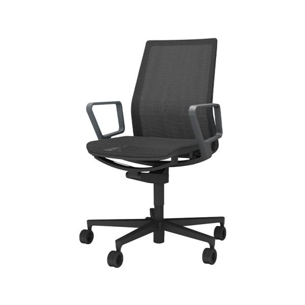 オフィスチェア コクヨ チェア ファブレ FABRE メッシュ ブラックシェルブラック ブラック脚 ...