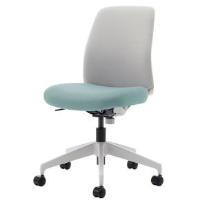 コクヨ 事務用回転イス 肘なし CR-1Z グレー キャスター付き 回転