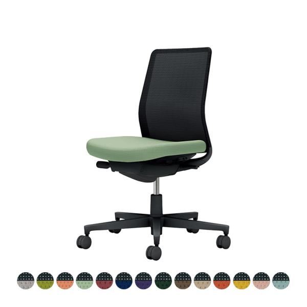 オフィスチェア コクヨ チェア モネット 背メッシュ 座色選択 肘無 ショルダーサポート無 ランバー...