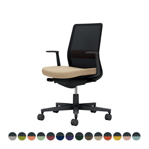 オフィスチェア コクヨ チェア ワークチェア モネット 背メッシュ L型肘 ショルダーサポート無 ラ...