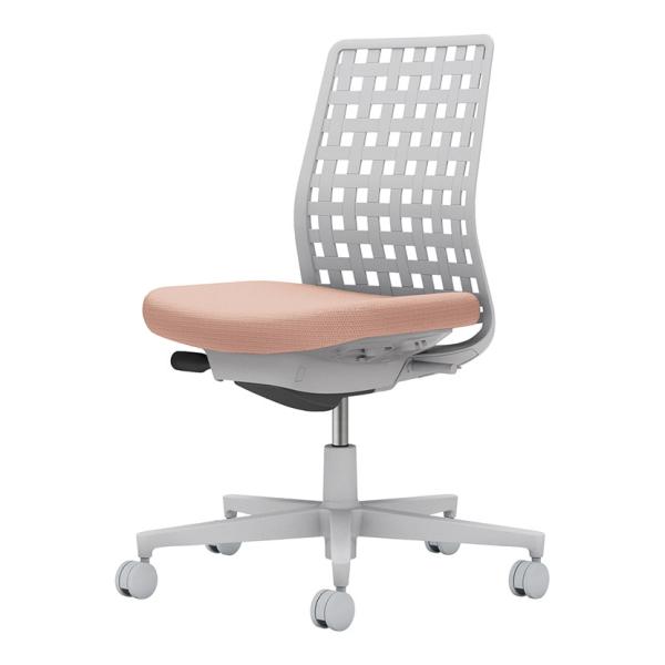 オフィスチェア コクヨ チェア モネット 背樹脂シェル 肘なし 脚ライトグレー 本体ライトグレー 背...