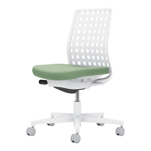 オフィスチェア コクヨ チェア モネット 背樹脂シェル 肘なし 脚ホワイトグレー ホワイトグレー 背...