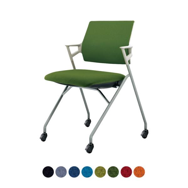 タンジェリン入荷未定 会議イス Piega ピエガ 背クッションタイプ ホワイトシェル シルバー塗装...