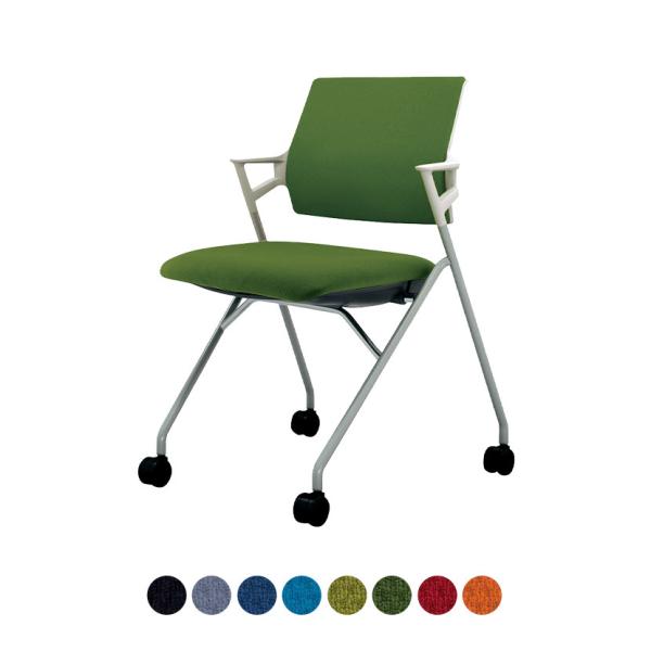 タンジェリン入荷未定 会議イス Piega ピエガ 背クッションタイプ ホワイトシェル シルバー塗装...