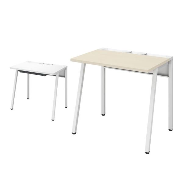 コクヨ リーン LEAN 平机 センター引き出し付き 本体色ホワイト 幅800×奥行600×高さ72...