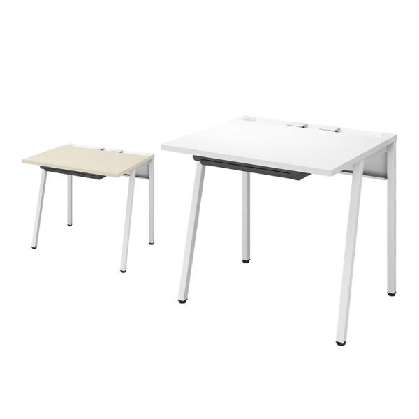 コクヨ リーン LEAN 平机 センター引き出し付き 本体色ホワイト 幅800×奥行700×高さ72...