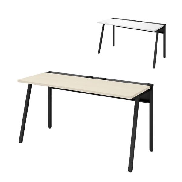 コクヨ リーン LEAN 平机 本体色ブラック 幅1400×奥行600×高さ720mm パソコンデス...