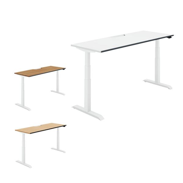 コクヨ シークエンス SEQUENCE 電動昇降 スタンダードテーブル ベーシックレバー ソフトエッ...