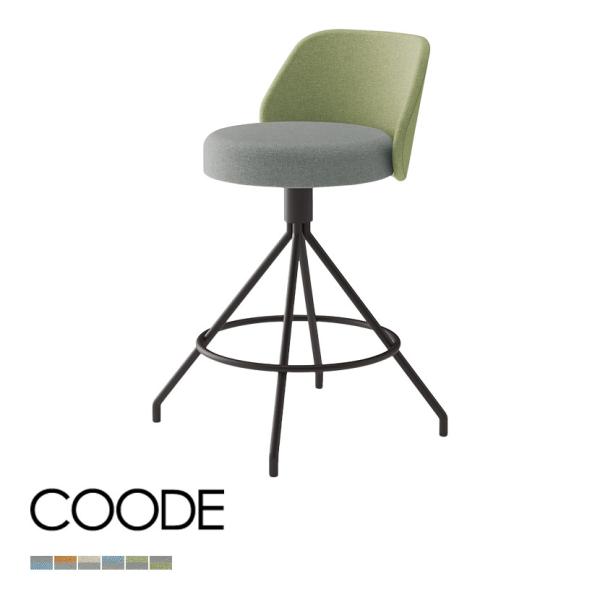 コクヨ コーデ COODE ラウンジチェア 固定脚 ミドルハイタイプ 背座回転 肘なし ブラック塗装...