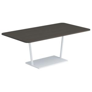 コクヨ リージョン ラウンジテーブル T字脚 ミドルローテーブル 幅1600×奥行900×高さ620mm 角形 脚ホワイト LT-RG169MLSAAM ミーティングテーブル