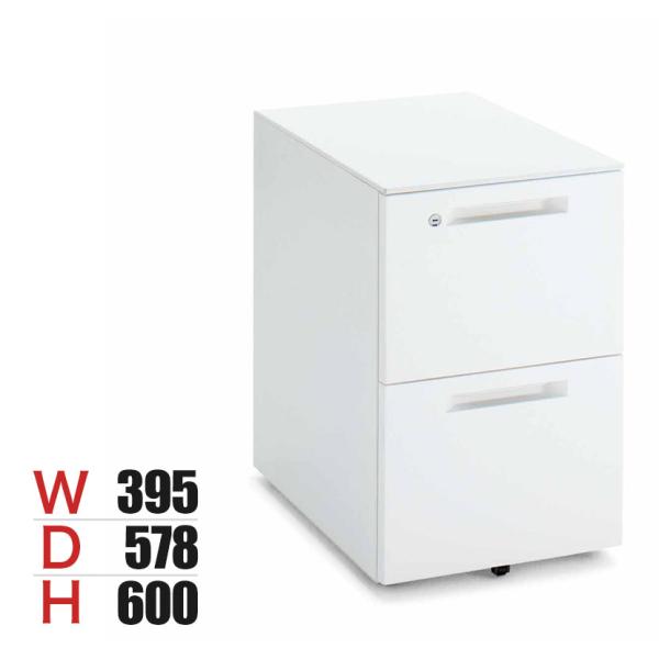 コクヨ iSデスク A2ワゴン スチールワゴン A4タイプ 本体ホワイト 幅395×奥行578×高さ...