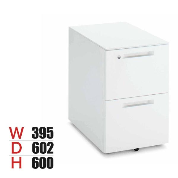 コクヨ iSデスク A2ワゴン スチールワゴン A4タイプ 本体ホワイト 幅395×奥行602×高さ...