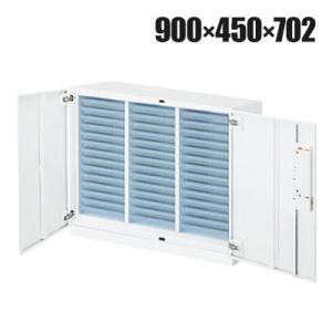 コクヨ エディア EDIA 収納 スタンダード ホワイト 扉付きトレーユニットA4浅型 下置き 幅9...