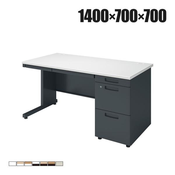 コクヨ INVENTデスク インベント 片袖机 スチールデスク オフィスデスク 配線機能付き オール...