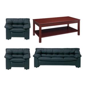応接セット 4点 4人用〜5人用 応接セット センターテーブル + 1人掛け 応接ソファー ×2 +...