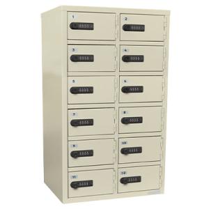 エーコー ロッカー キャビネット ダイヤル錠 金庫 店舗 従業員 貴重品保管庫 12人用