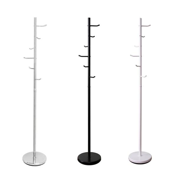 コートハンガー ハンガーラック ポールハンガー 高安定性ベース シンプル スリム スチール製 オフィ...