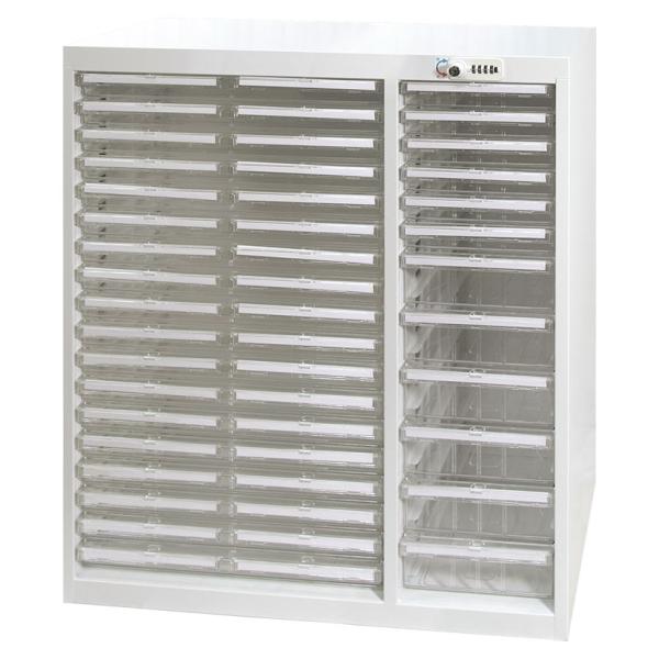 法人様限定 国産 完成品 スチール製 書類整理ケース A3用ハイタイプ (A3)浅型18段+(A4)...