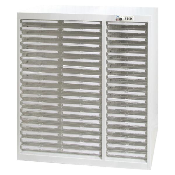 法人様限定 国産 完成品 スチール製 書類整理ケース A3用ハイタイプ (A3)浅型18段+(A4)...