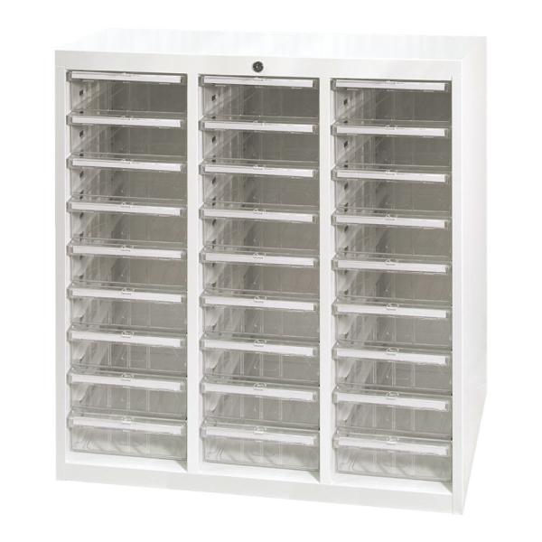 法人様限定 国産 完成品 スチール製 書類整理ケース A4ハイタイプ 深型9段 3列 シリンダー錠 ...